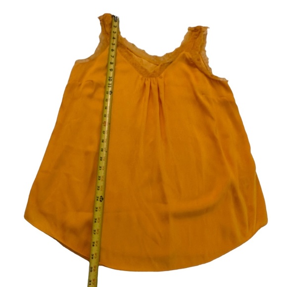 Soft Surroundings Baja Tunic in Artisan Gold Orange Lace Edge Blouse Size Large - Picture 14 of 17